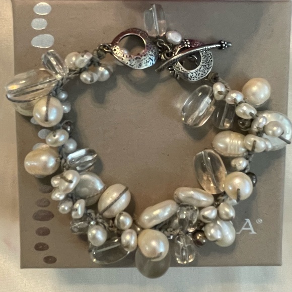 Silpada Pearl ‘EFFERVESCENCE’ Sterling Silver Bracelet B2180 - Picture 2 of 15